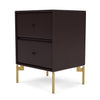 Montana Drift Drawer Module With Legs, Balsamic/Brass