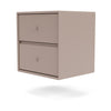 Montana Drift Drawer Module With Suspension Rail, Mushroom Brown