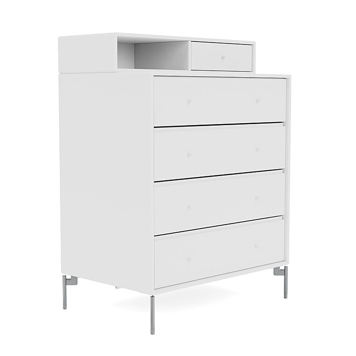 [product_category]-Montana Keep Chest Of Drawers With Legs, New White/Matt Chrome-Montana Furniture-5714322260596-0000KEEP-101-01-MON-3