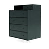 Montana Keep Chest Of Drawers With Suspension Rail, Black Jade