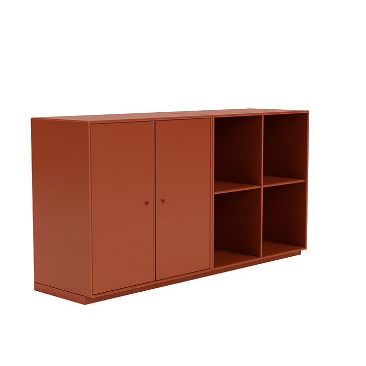 Montana Paar klassisches Sideboard mit 3 cm Sockel, Hokkaido Brown