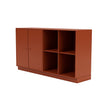 Montana -Paar klassisches Sideboard mit 7 cm Sockel, Hokkaido Brown