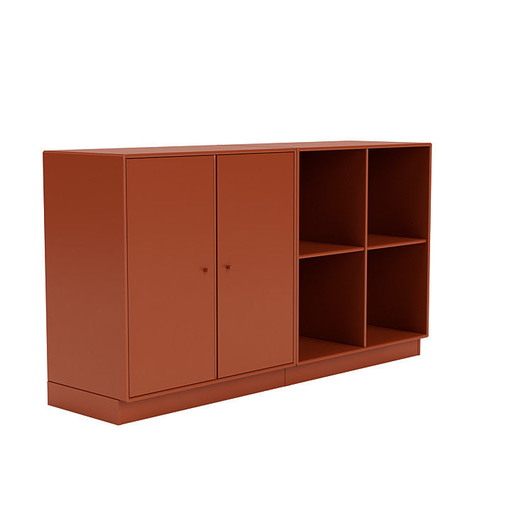 Montana -Paar klassisches Sideboard mit 7 cm Sockel, Hokkaido Brown