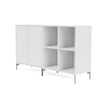 Montana Pair Classic Sideboard With Legs, New White/Matt Chrome