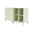 Montana Pair Classic Sideboard With Legs, Pomelo/Brass