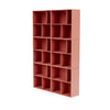 Montana Read Spacious Bookshelf With Suspension Rail, Rhubarb Red