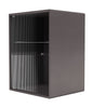 Montana Ripple Bathroom Cabinet, Coffee Brown