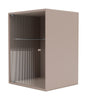 Montana Ripple Bathroom Cabinet, Mushroom Brown