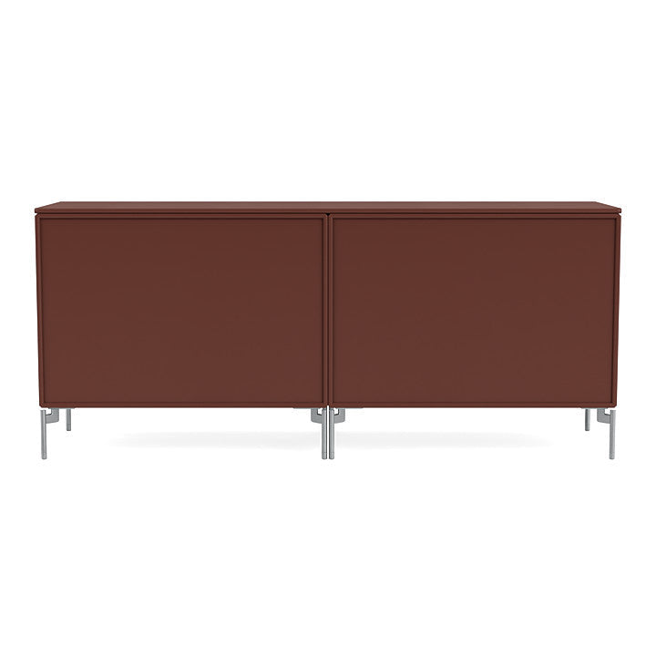 [product_category]-Montana Save Lowboard With Legs, Masala/Matt Chrome-Montana Furniture-5714322259132-0000SAVE-155-01-MON-4