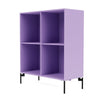 Montana Show Bookcase With Legs, Iris/Black