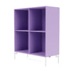 Montana Show Bookcase With Legs, Iris/Snow White