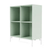 Montana Show Bookcase With Legs, Mist/Snow White