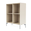 Montana Show Bookcase With Legs, Oat/Matt Chrome