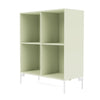 Montana Show Bookcase With Legs, Pomelo/Snow White