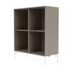 Montana Show Bookcase With Legs, Truffle/Snow White