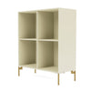 Montana Show Bookcase With Legs, Vanilla/Brass