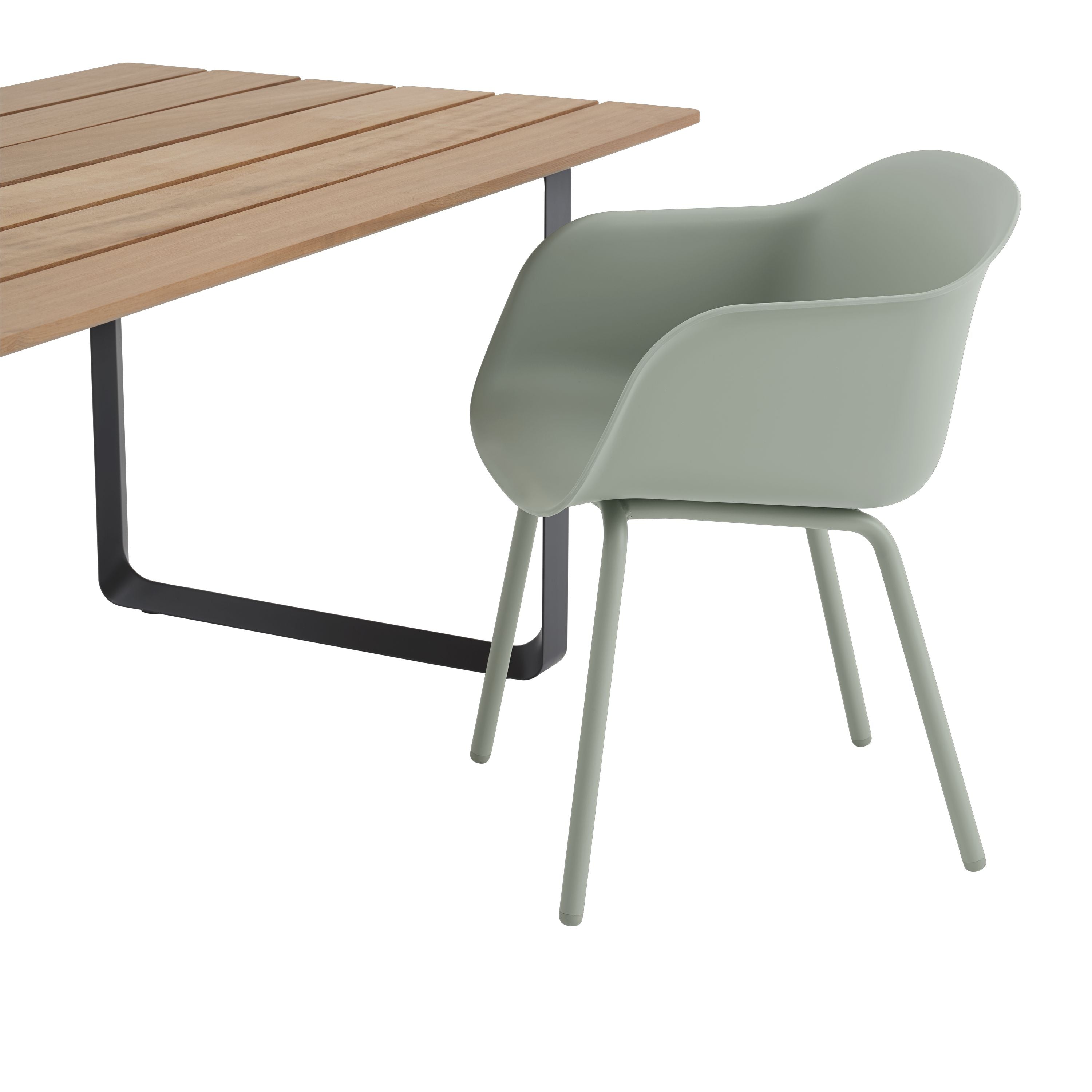 Muuto 70/70 BUITEN TABLE, SAPELE MAHOGANY/ANTHRACITE BLACK