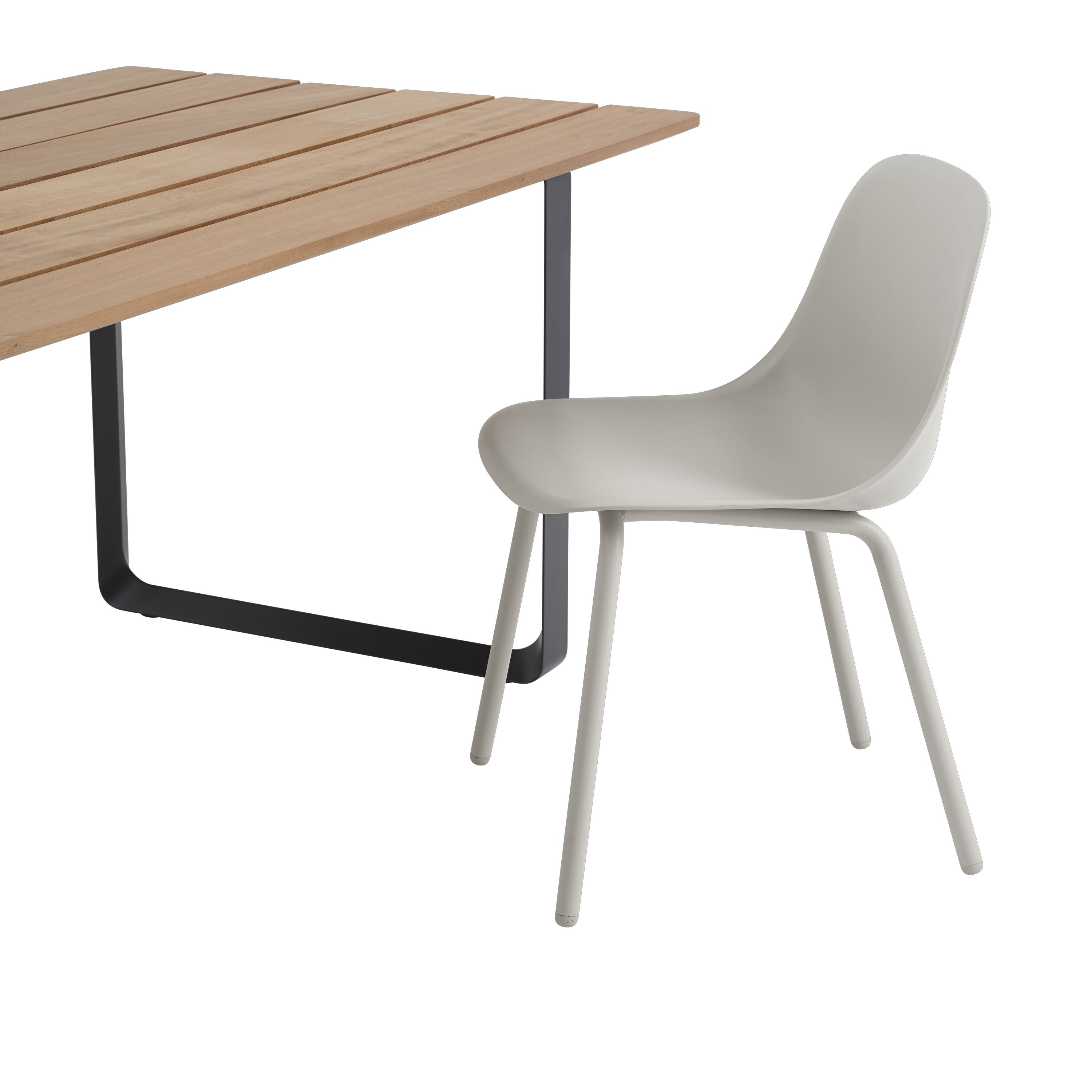 Muuto 70/70 BUITEN TABLE, SAPELE MAHOGANY/ANTHRACITE BLACK