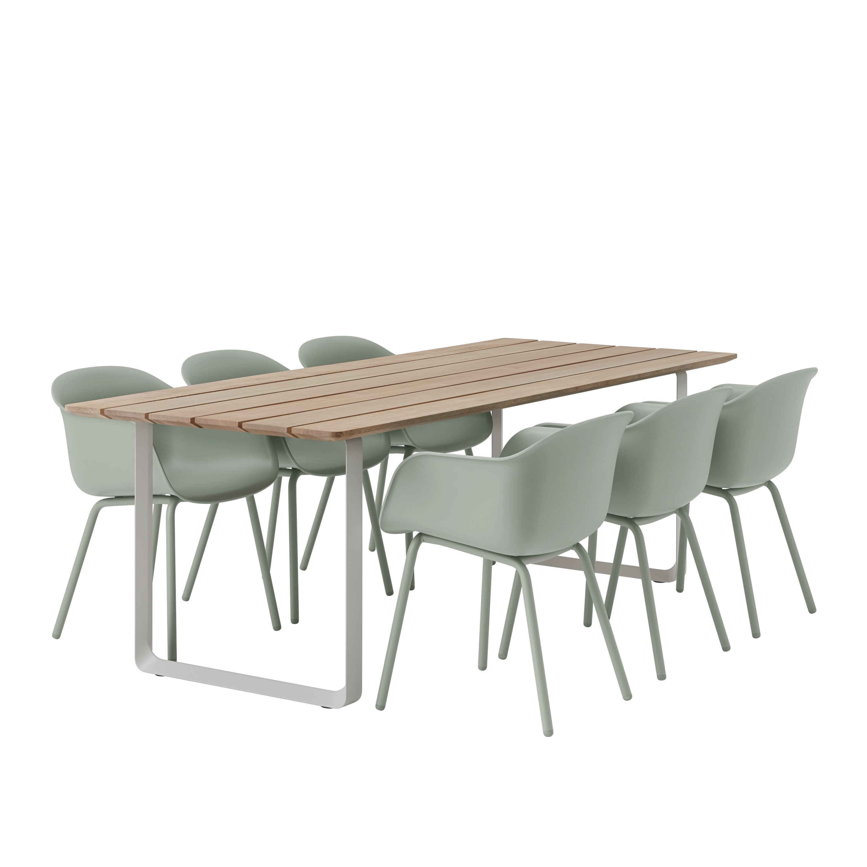 Muuto 70/70 BUITEN TAFEL, SAPELE MAHOYANY/GREY