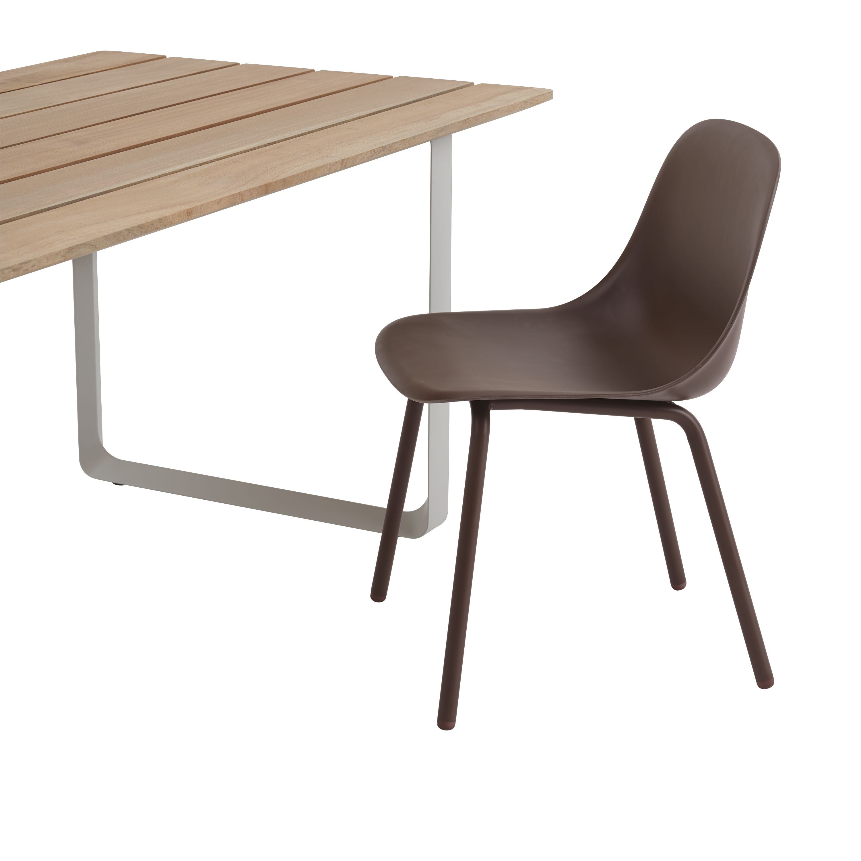 Muuto 70/70 BUITEN TAFEL, SAPELE MAHOYANY/GREY