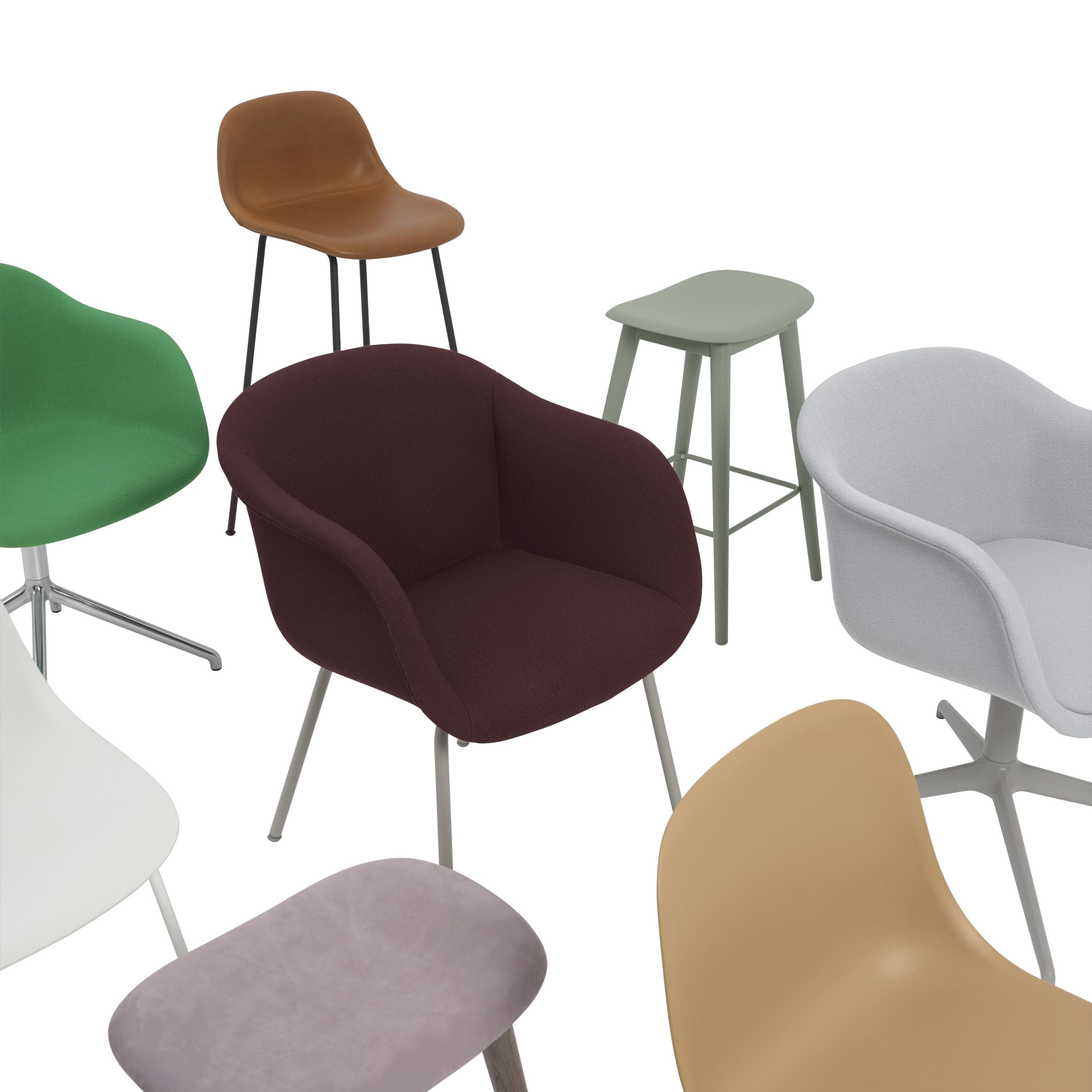 Muuto Vezel buiten fauteuil, grijs