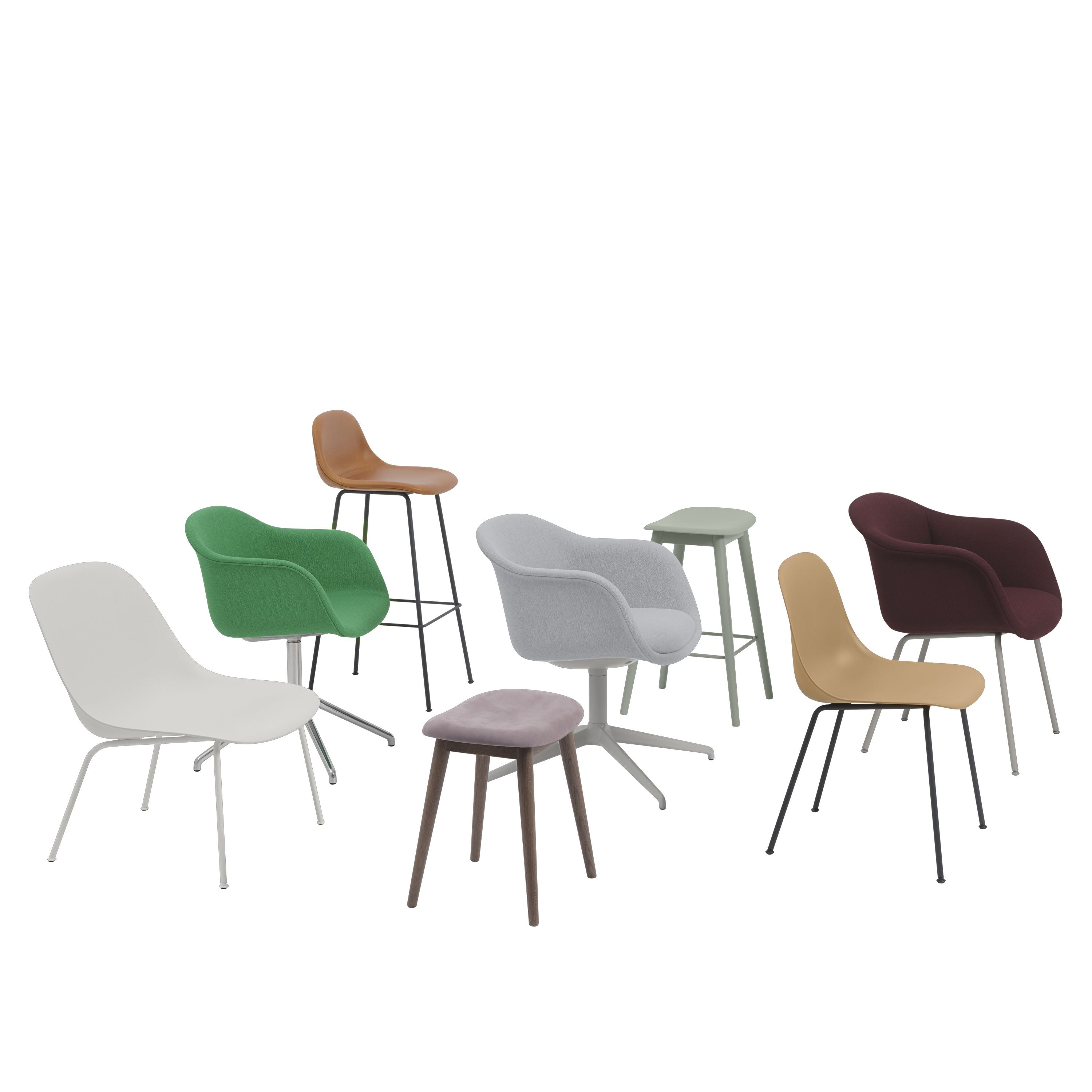 Muuto Vezel buiten fauteuil, grijs