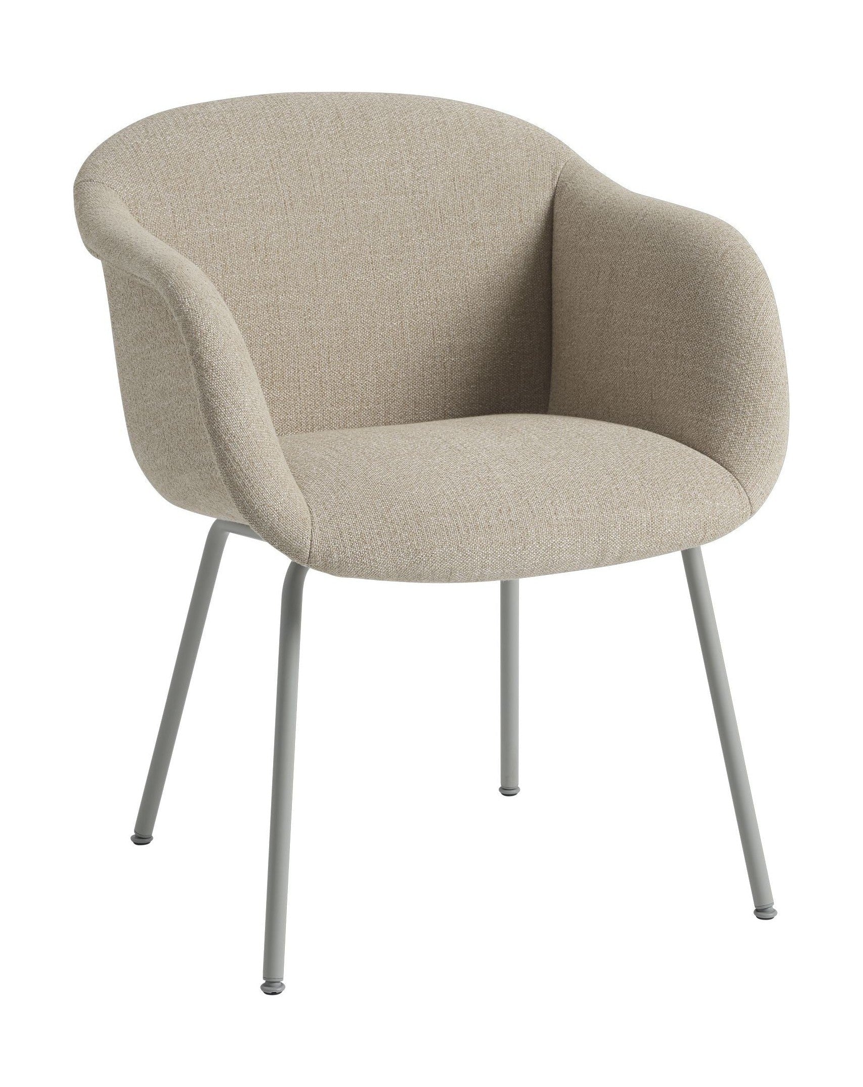 Muuto Vezelzachte fauteuilbuisbasis, ecriture 240/grijs