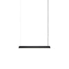  Linear Suspension Lamp 87 Cm Black