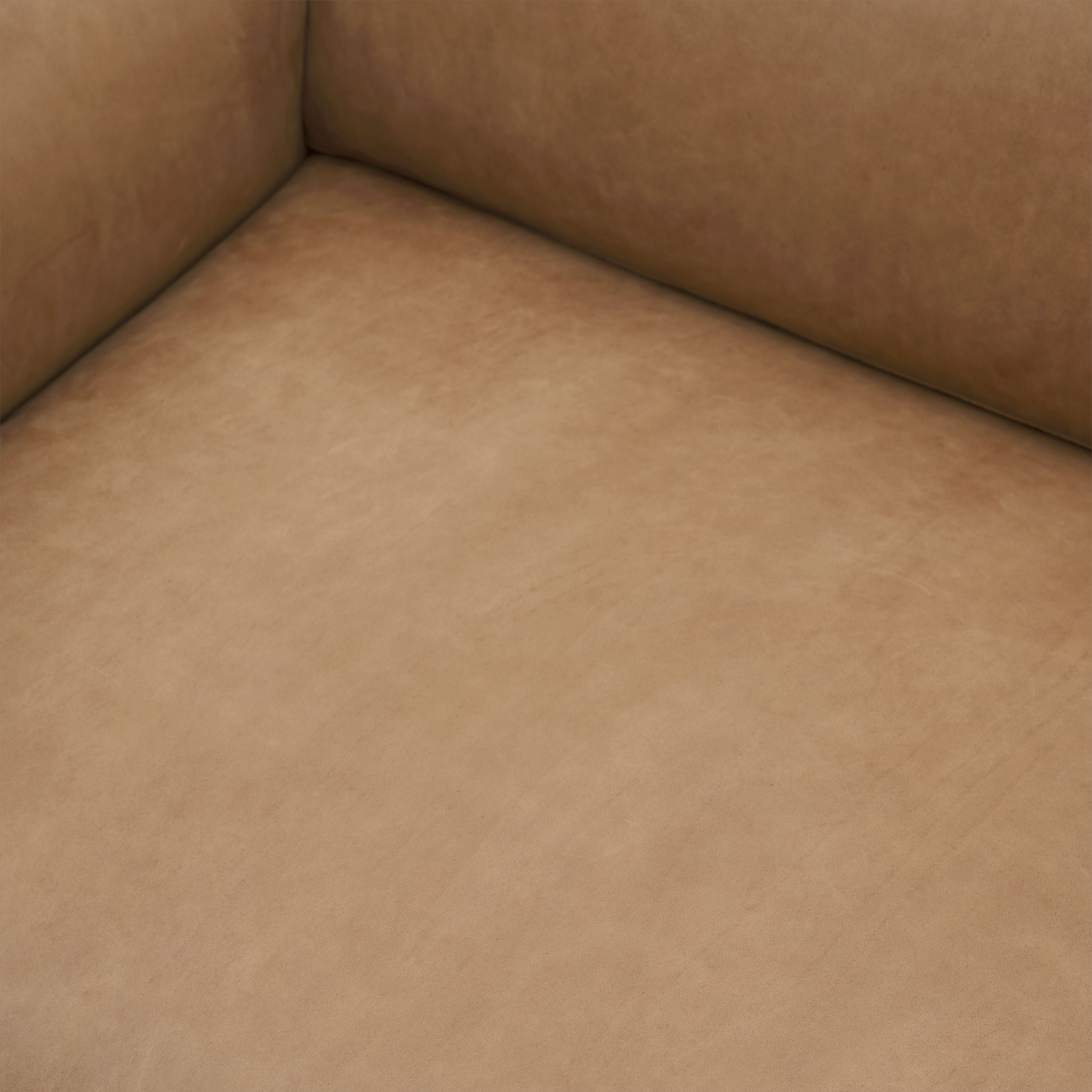 Muuto Overzicht Sofa 3 -zits Grace Leather, Camel/Aluminium