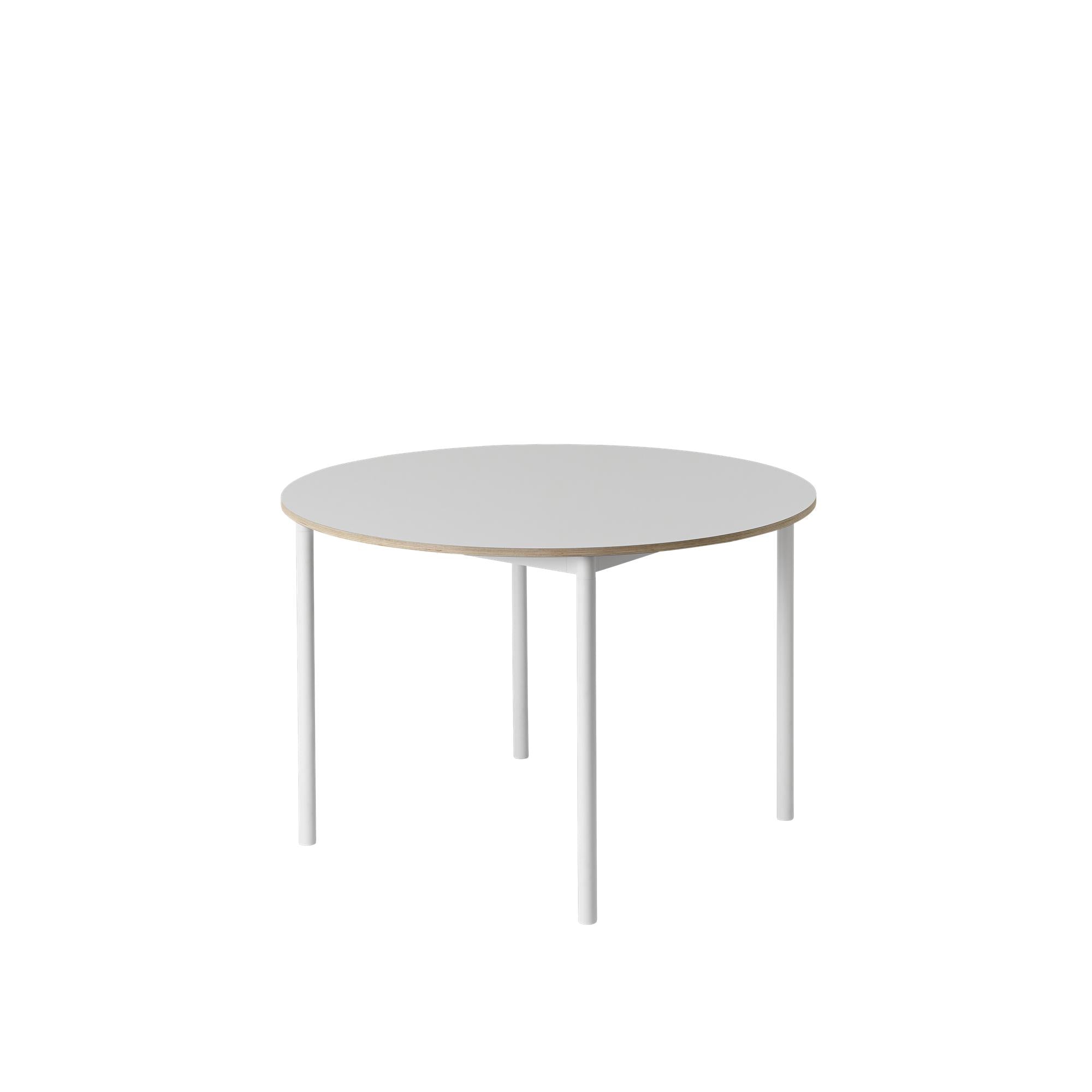 [product_category]-Muuto Round Base Table, White-Muuto-64085-MUU-1