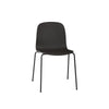 Muuto Visu Chair Tube Base, Wooden Seat, Black