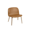  Visu Lounge Chair Wooden Legs Oak/Cognac Refine Leather