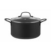 Pillivuyt Gourmet Arc Pot With Glass Lid ø 20 Cm, Black