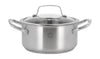 Pillivuyt Gourmet Roya Pot With Glass Lid ø20 Cm 3 Liter Steel