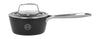 Pillivuyt Gourmet Travo Saucepan With Glass Lid ø16 Cm 1,3 Liter Black