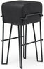 Puik Bokk Bar Stool, Black / Leather Black