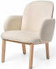  Dost Lounge Chair Wood Cream