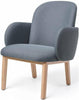  Dost Lounge Chair Wood Dark Grey