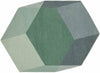 Puik Iso Rug Hexagon, Green