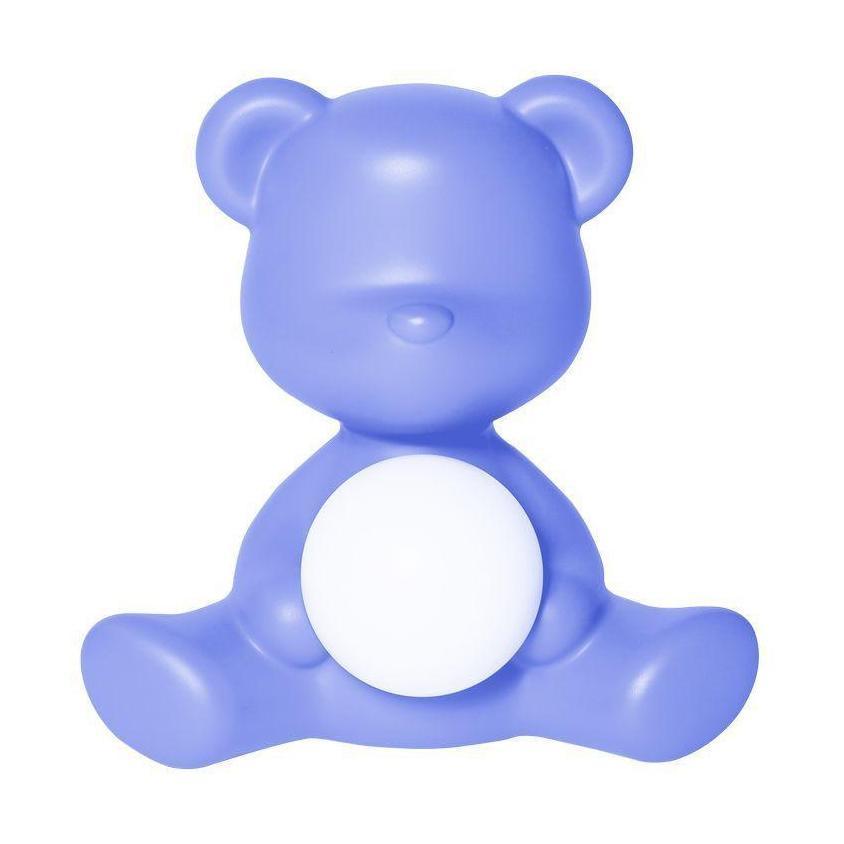 [product_category]-Qeeboo Teddy Girl Led Rechargeable Table Lamp, Light Blue-Qeeboo-8052049054478-25001LB-QEE-1