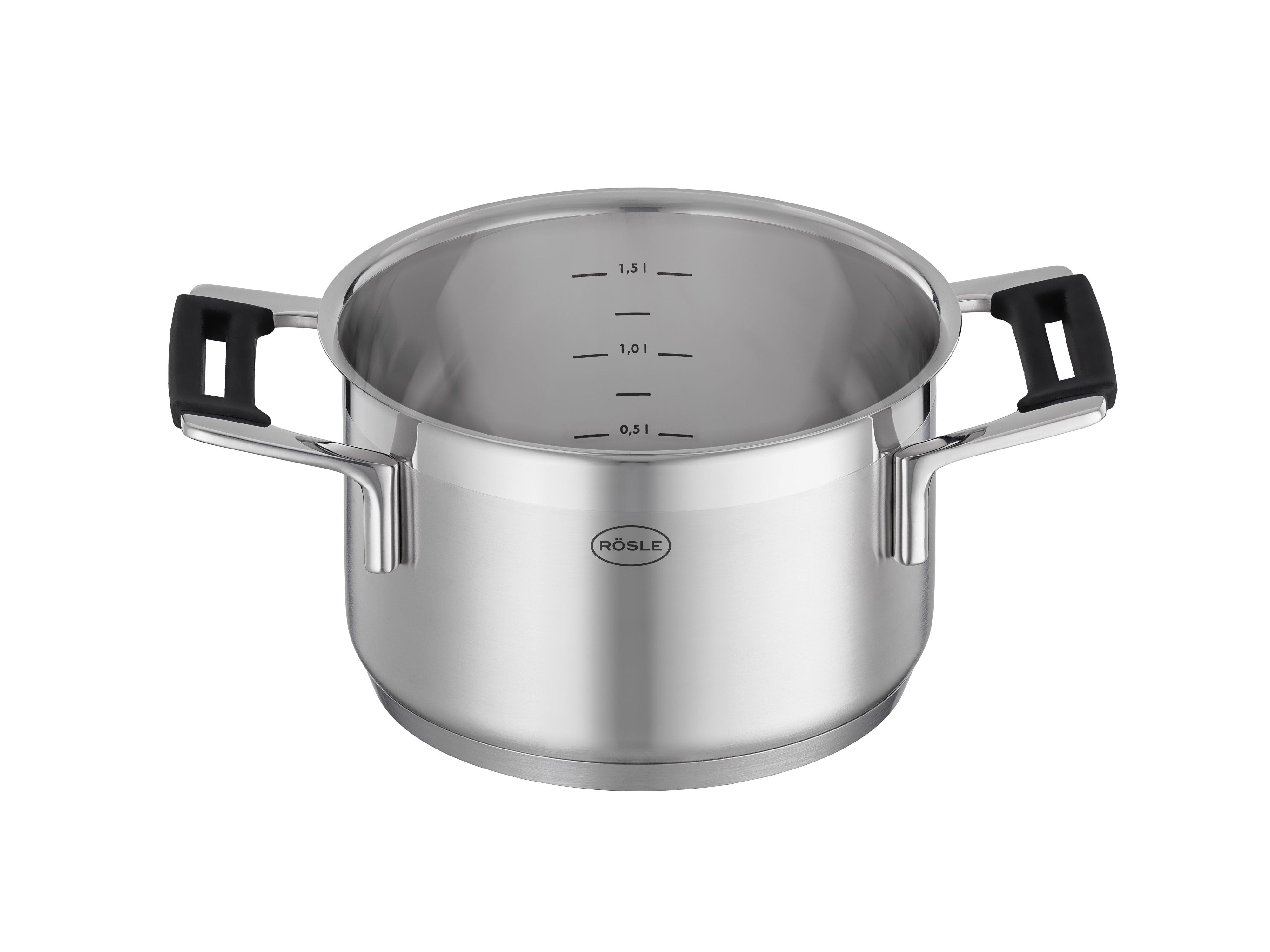 Rösle Silence Pro Pot met Glazen Deksel, ø 16 Cm 1,9 Liter