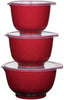 Rosti Margrethe Mixing Bowl Set Red, 6 Pieces