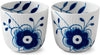 Royal Copenhagen Blue Fluted Mega Tealight Holder, 2pcs.