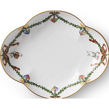 [product_category]-Royal Copenhagen Star Fluted Christmas Platter, 17,5cm-Royal Copenhagen-5705140735229-1055053-ROY-1