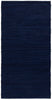 Rug Solid Cotton Rug Deep Ocean Blue, 140 X 200 Cm