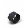 Skultuna Clasp Leather Strap Leather 38 Mm L 17 & 18 Cm, Black