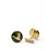 Skultuna The Hunter Cufflink Flying Duck Gold Plated Brass, ø1,7 Cm