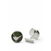 Skultuna The Hunter Cufflink The Pheasant Silver Plated Brass, ø1,7 Cm