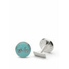 Skultuna Themocracy Cufflink ø1,7 Cm, Light Blue