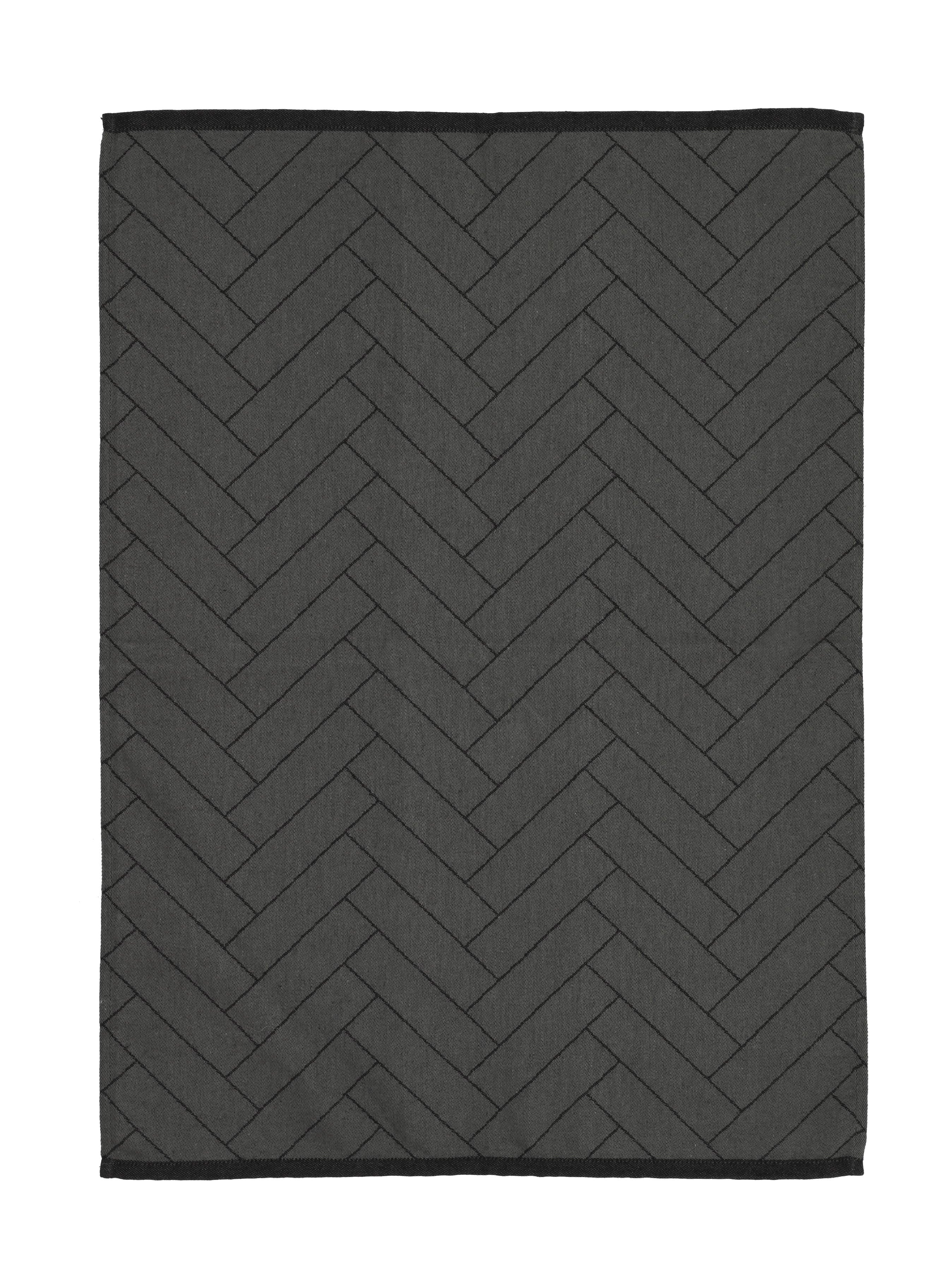 [product_category]-Södahl Tiles Tea Towel 50x70 Cm, Black-Södahl-5722000304630-30463-SOD-1